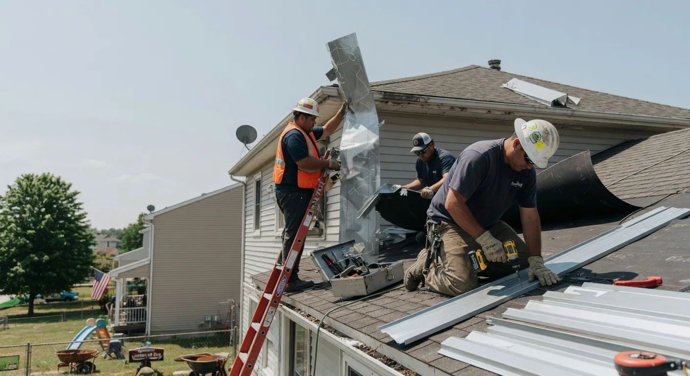 Storm Damage Metal Roof Repair in Hollow Rock, TN